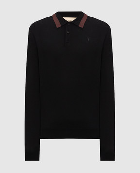 Trussardi Черное поло с окантовкой M0198000021NMK604K01