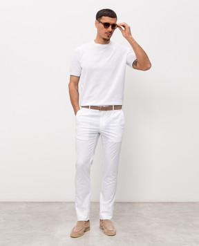 Stefano Ricci Білі штани з логотипом M1T6100021PACT1Q