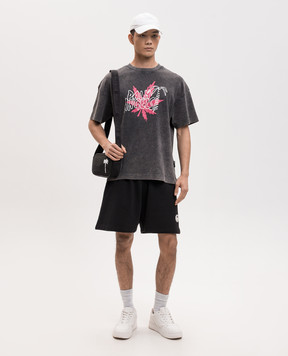 Palm Angels Чорні шорти з нашивкою логотипа PMCI019S26FLE003