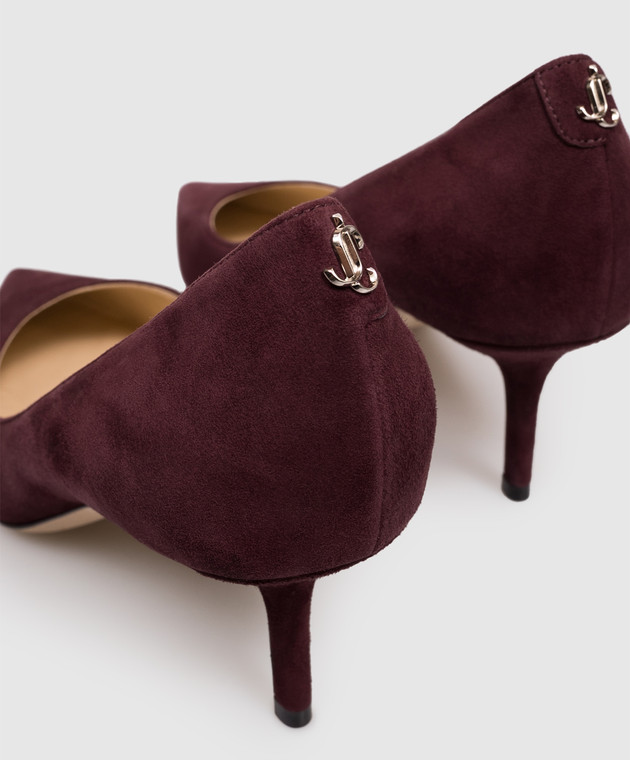 Jimmy Choo Фиолетовые замшевые туфли Love LOVE65BWJ изображение 5