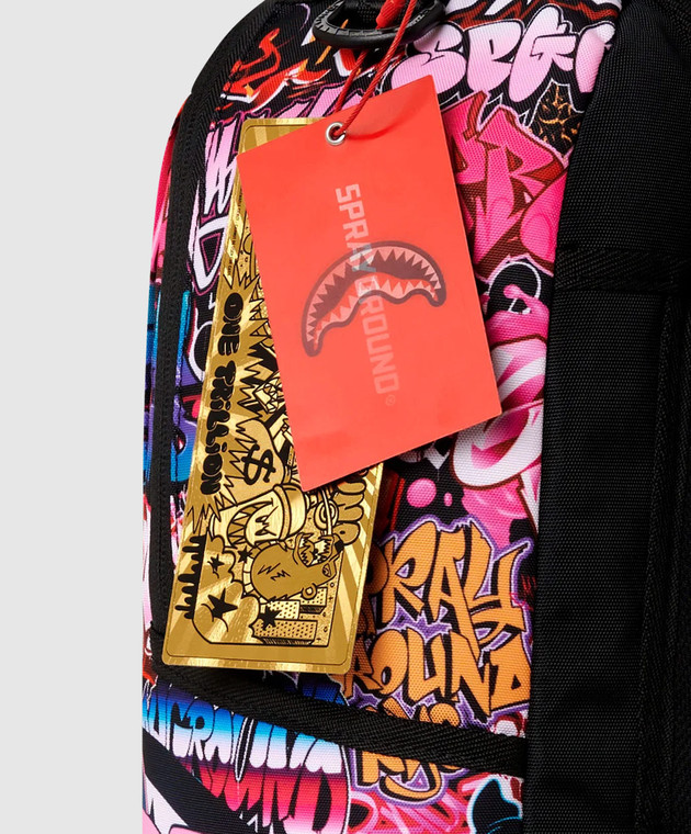 Sprayground Детский розовый рюкзак KITTY CASH - WHATEVER IT TAKES 910B7826NSZ изображение 4