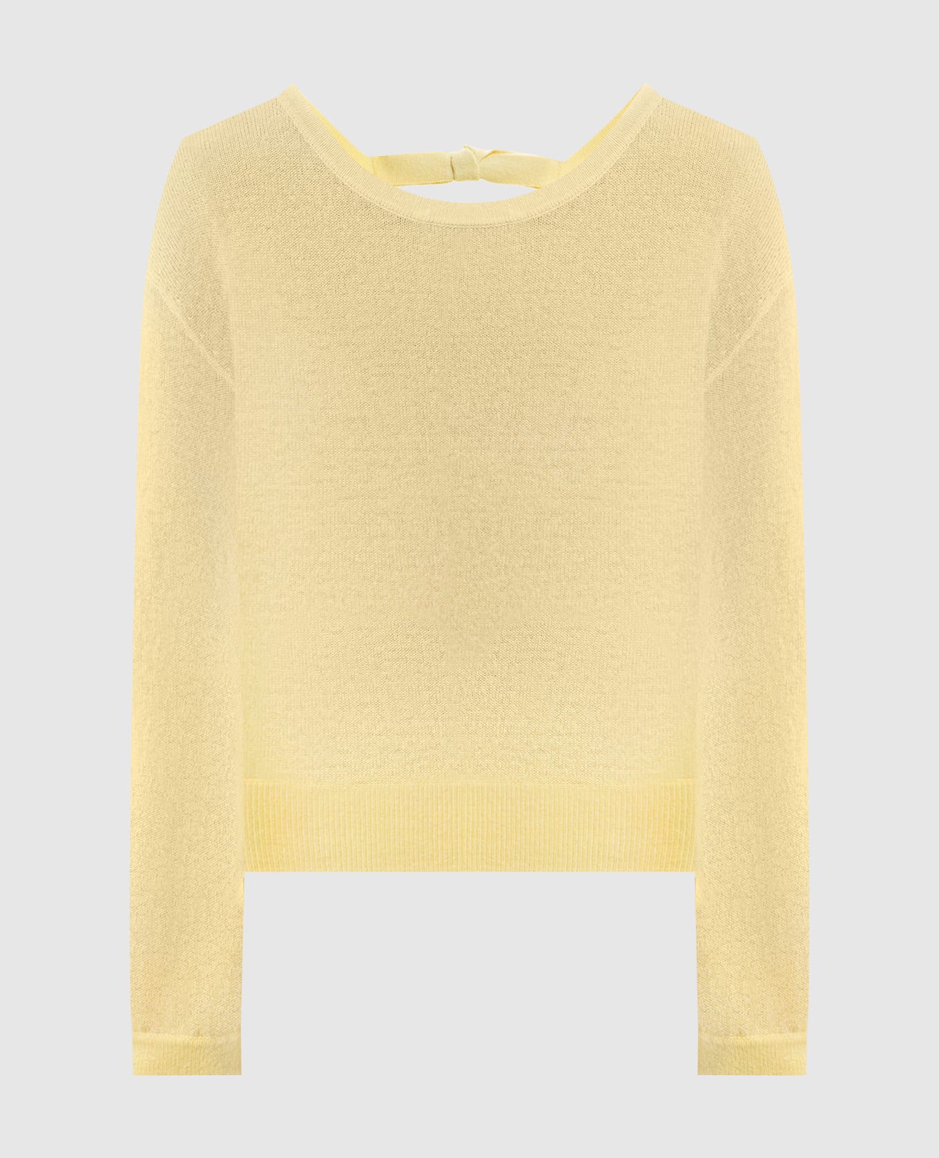 Желтый джемпер из кашемира