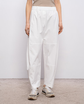 Brunello Cucinelli Белые спортивные штаны с эмблемой MB422P9203