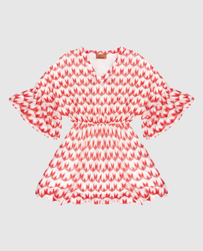 Missoni Дитячий рожева сукня у візерунок MY1B81Q0116810