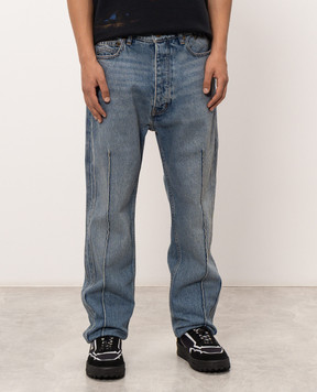 Rhude Синие джинсы с патчем RHPF26DP03012