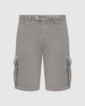 Brunello Cucinelli Шорты карго цвета хаки M252DL0510