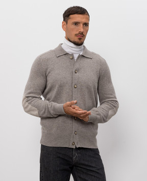 Brunello Cucinelli Кардиган з кашеміру сірого кольору M22709816
