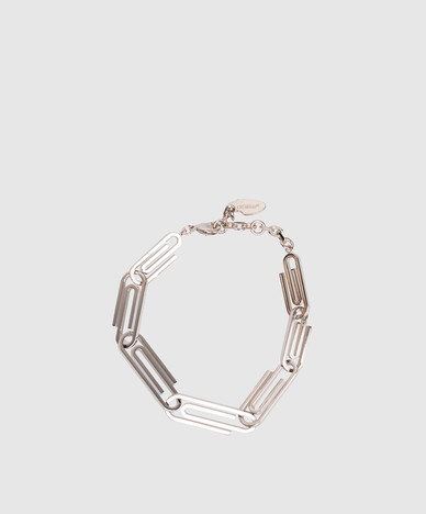 Серебристый браслет Paperclip