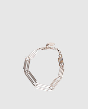 Off-White Сріблястий браслет Paperclip OMOA110S26MET001