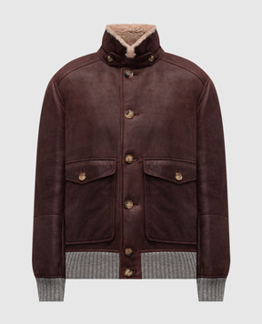 Brunello Cucinelli Бордова дублянка MPMPN1952