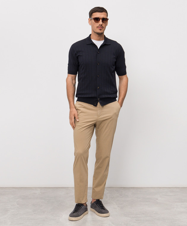 Peserico Синя сорочка з шовком R59465F1809317 зображення 2