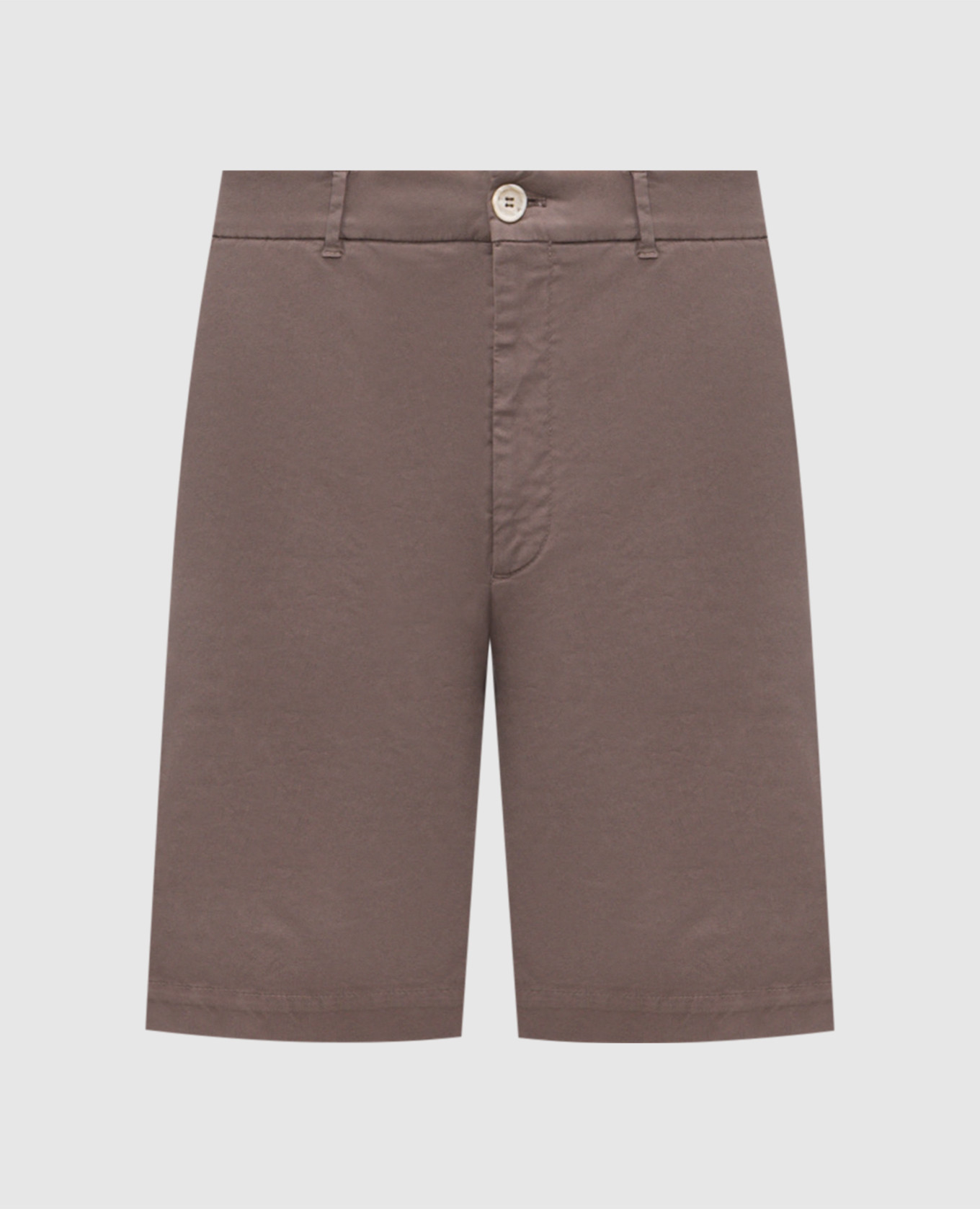 Коричневые шорты из хлопка