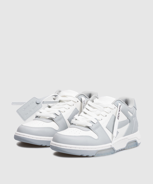 Off-White Шкіряні кросівки Out Of Office з принтом логотипа W259C9L006 зображення 2