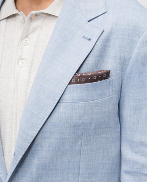 Brunello Cucinelli Двостороння хустка-паше із шовку MX8700091