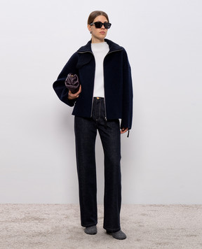 PROENZA SCHOULER Синя куртка Carina з вовною WL2612160AW143S