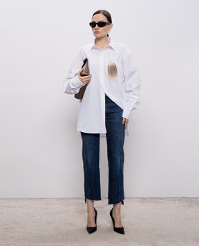 Vetements Сині джинси WE76DP343N3