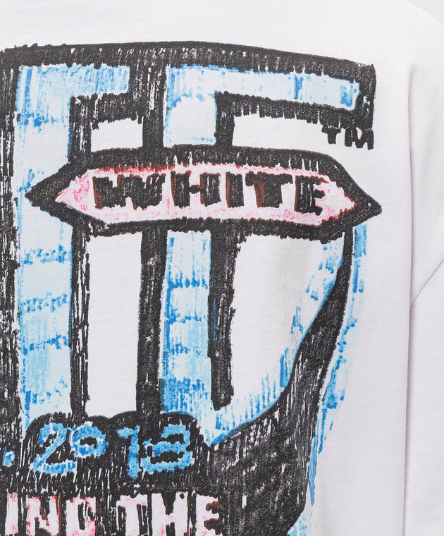 Off-White Біла футболка з принтом логотипа ADV 44MAA120F26J00C зображення 5