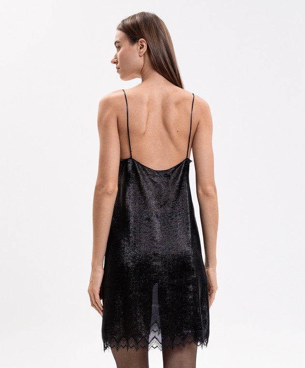 Tom Ford Чорна сукня міні з шовком AB3732FAX1892 зображення 3
