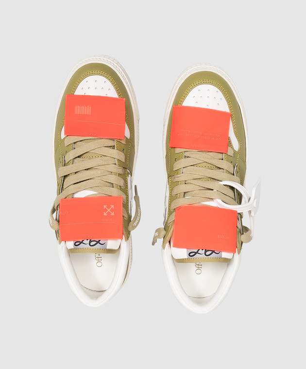 Off-White Комбіновані кросівки Court 3.0 кольору хакі OF05759310 зображення 4