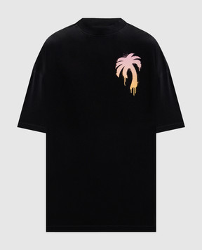 Palm Angels Черная футболка I Love PA PWAA07BS26JER004