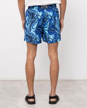 Vilebrequin Синие шорты для плавания Marble MOOEB126