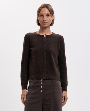 Twinset Коричневый кардиган 262LI3BCC