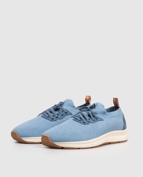 Enrico Mandelli Голубые комбинированные кроссовки 0WALKC6057