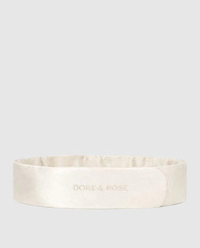 Dore & Rose Бежева пов'язка на голову із шовку SILKHEADBAND