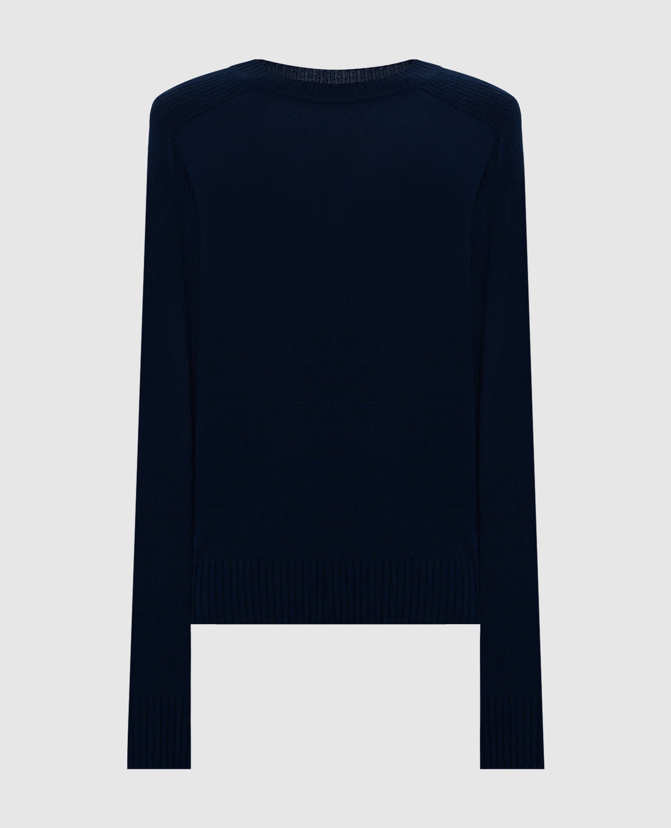 Синий джемпер BERLINA из шерсти с логотипом