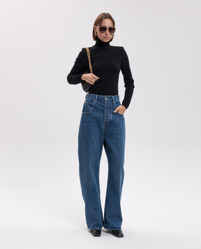 Allude Чорний гольф з кашеміру 26511195