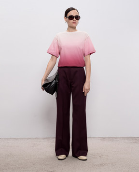 Max & Co Рожева футболка PARATA з ефектом деграде MCLPARATA