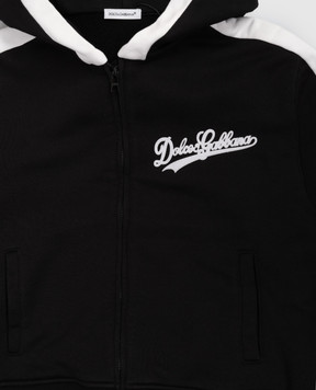 Dolce&Gabbana Дитяча чорна спортивна куртка L5JWCVG7PWH36