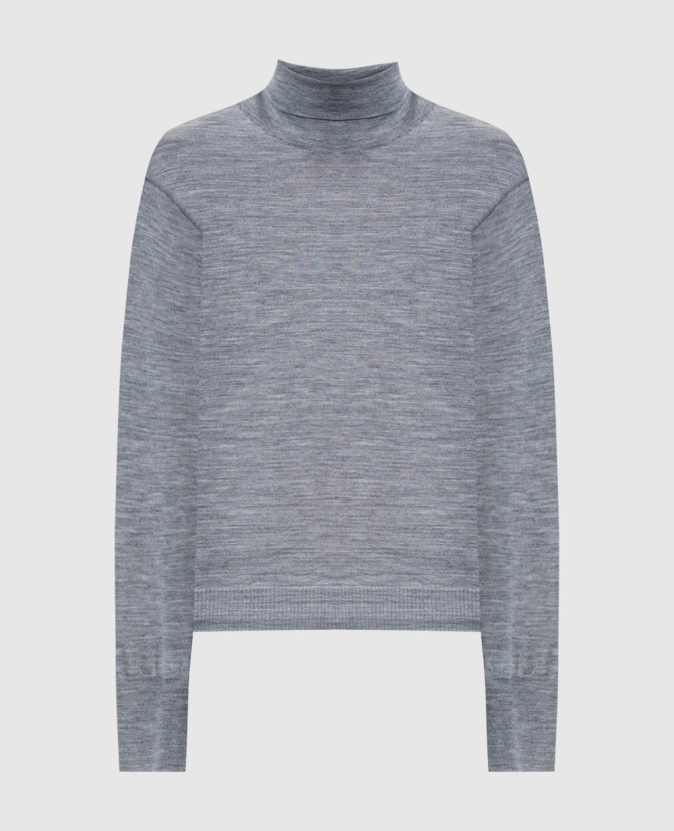 Серый гольф из шерсти