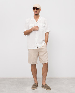 Peserico Біла сорочка з льону R56047T002494