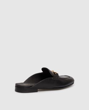 Versace Чорні шкіряні мюлі Medusa 10234251A00138