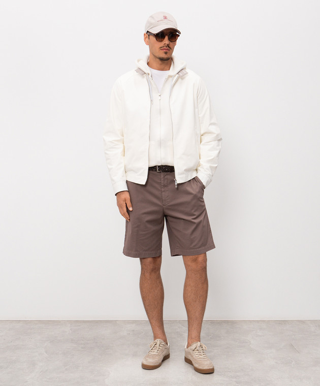 Brunello Cucinelli Коричневі шорти з бавовни M289LU0010 зображення 2