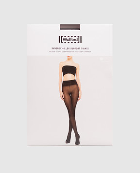 Wolford Колготи SYNERGY чорного кольору 40 den 14977