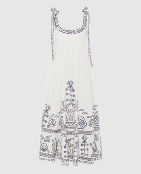 Alemais Сукня Leela кольору айворі з льону 6078D