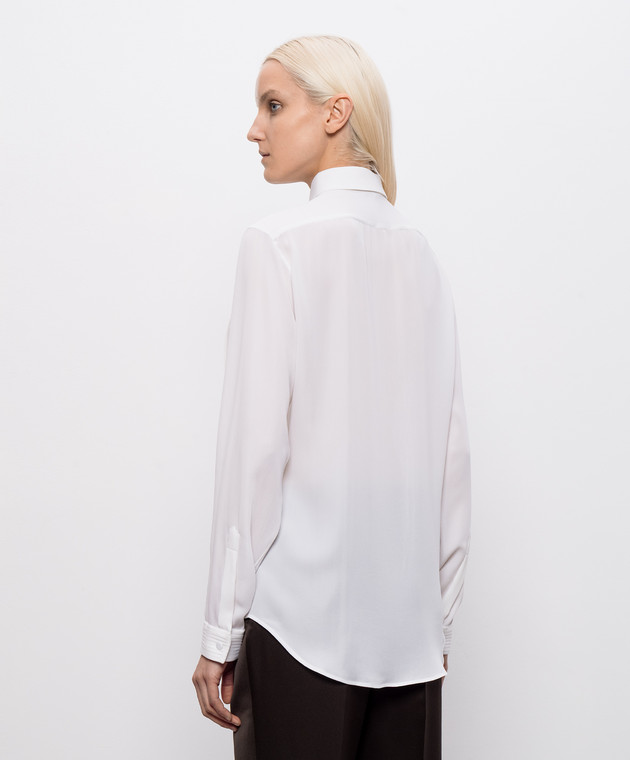 Tom Ford Блуза кольору айворі із шовку CA3345FAX1507 зображення 4
