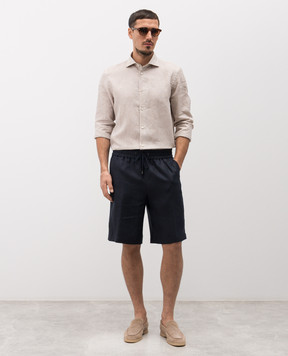 Peserico Бежевая рубашка из льна R56042D00152