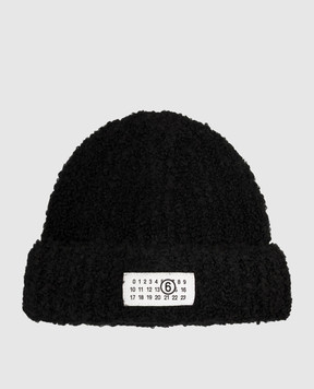 Maison Margiela MM6 Черная шапка с нашивкой S62TB0009M13342