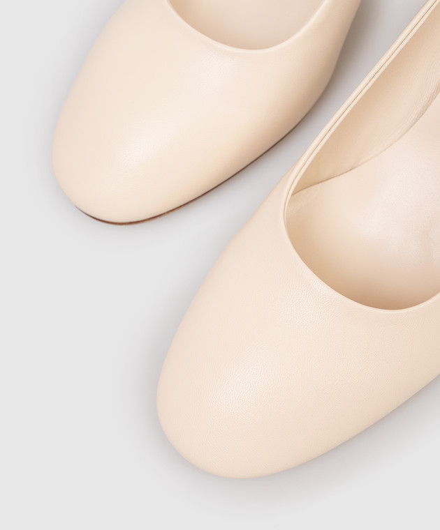 Aeyde Бежеві шкіряні туфлі Giotta PUBESR65CI158SS25100007 зображення 5