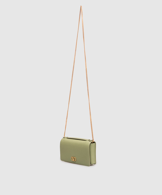 Valentino Зеленый кожаный клатч 9W2P0AU1SNP изображение 5
