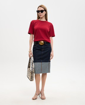 Khaite Бордова футболка Mae 2196138