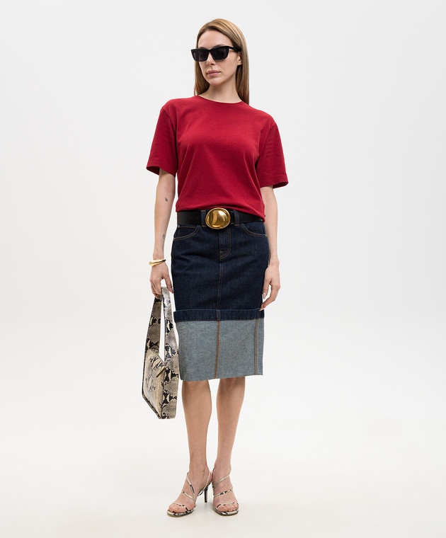 Khaite Бордова футболка Mae 2196138 зображення 2