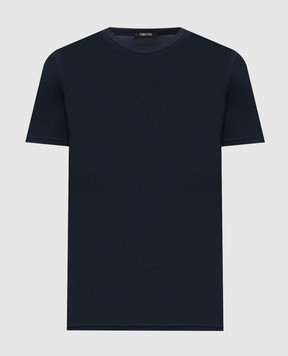 Tom Ford Голубая с нашивкой логотипа T4M081040