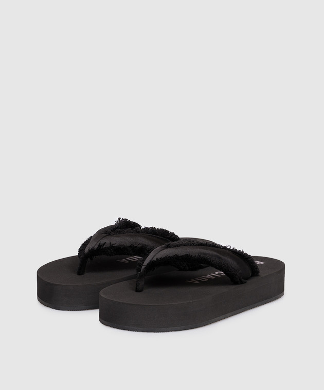 Balenciaga Черные шлепанцы Jet Lag 870111W0WM0 изображение 2