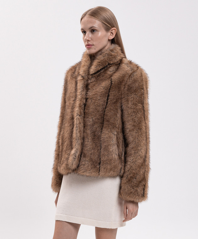 Twinset Коричнева куртка 262AQ2100 зображення 3