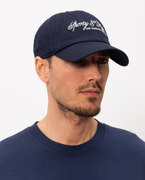 Sporty & Rich Синя кепка з вишивкою логотипа AC07965264BL106
