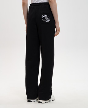 Dolce&Gabbana Черные спортивные брюки с логотипом монограмма FTC91ZGDDL5